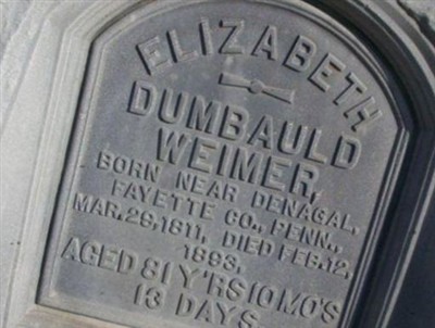 Elizabeth Dumbauld Brown Weimer on Sysoon