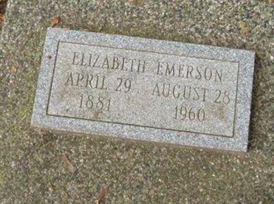 Elizabeth Emerson on Sysoon
