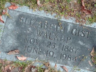 Elizabeth Gist Walkup on Sysoon