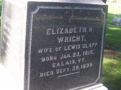 Elizabeth H Wright Clapp on Sysoon