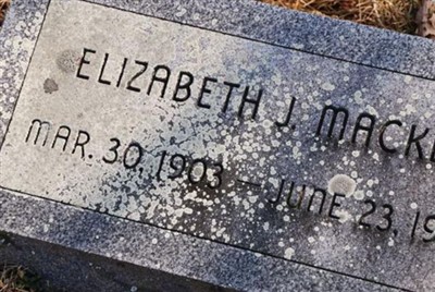 Elizabeth J Mackey on Sysoon