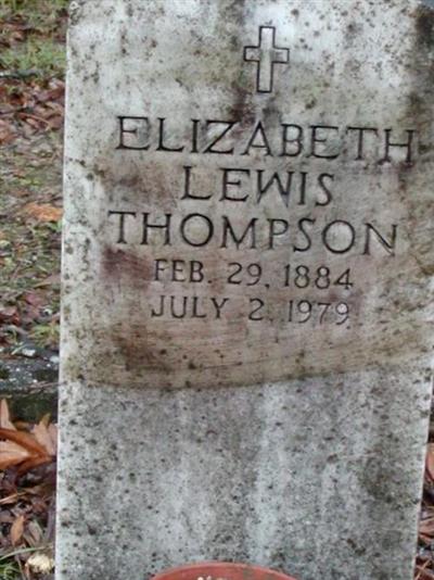 Elizabeth Lewis Thompson on Sysoon