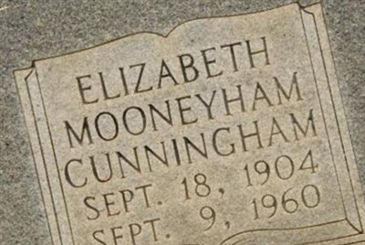 Elizabeth Mooneyham Cunningham on Sysoon