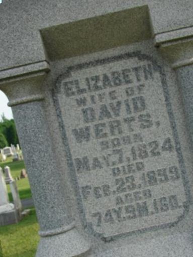 Elizabeth Pyles Werts on Sysoon