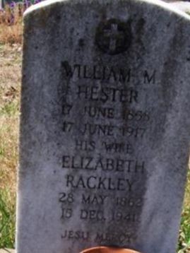 Elizabeth Rackley Hester on Sysoon