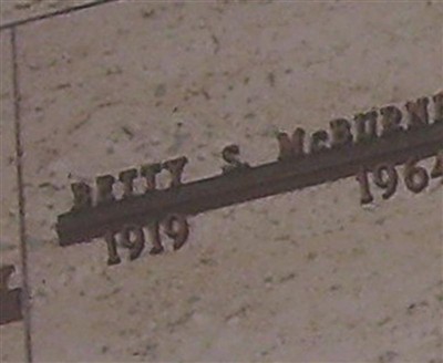 Elizabeth S. "Betty" McBurney on Sysoon