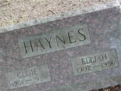 Cloie Elizabeth Thomas (Waterbury Wells) Haynes on Sysoon