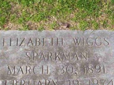 Elizabeth Wiggs Sparkman, Find a grave on Sysoon Elizabeth Wiggs Sparkman on Sysoon