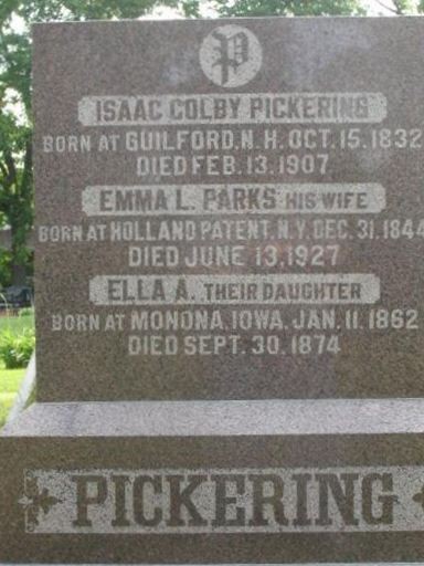 Ella A. Pickering on Sysoon