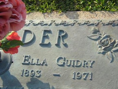 Ella Guidry Ellender on Sysoon