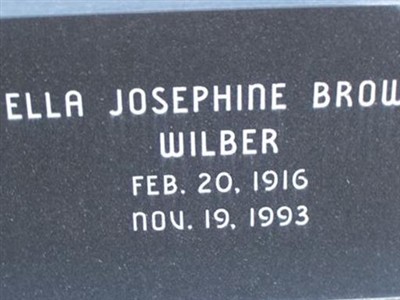 Ella Josephine "Jo" B. Wilbur on Sysoon