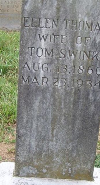 Ellen Thomas Swink on Sysoon
