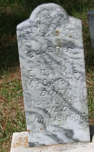 Eller E. McCarty on Sysoon