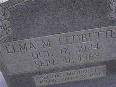 Elma Marie Dillion Ledbetter on Sysoon