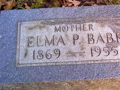 Elma P Hines Babb on Sysoon