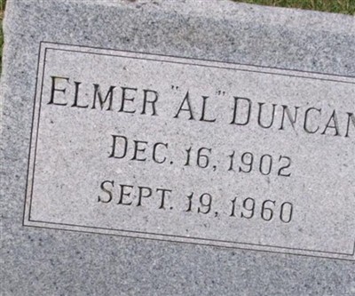 Elmer "AL" Duncan on Sysoon
