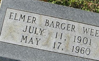Elmer Barger Weeks on Sysoon