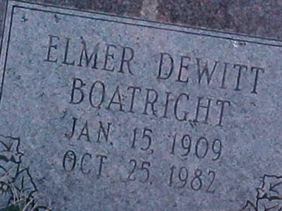 Elmer Dewitt Boatwright on Sysoon