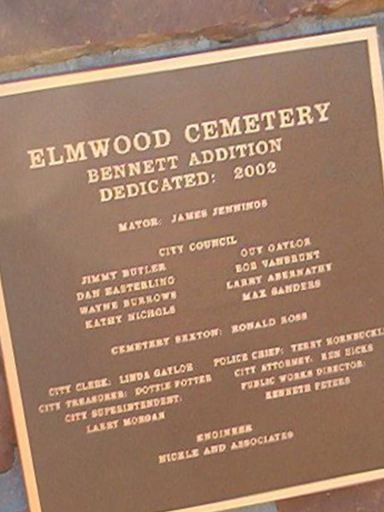 Elmwood Cemetery Bennett Addition on Sysoon