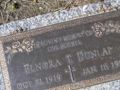 Elnora T Dunlap on Sysoon