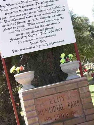 Eloy Memorial Park on Sysoon