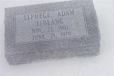 Elphege Adam Leblanc on Sysoon