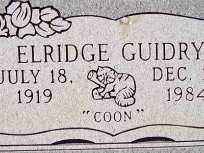 Elridge "Coon" Guidry on Sysoon