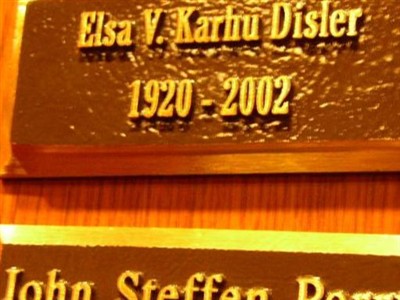 Elsa V. Karhu Disler on Sysoon