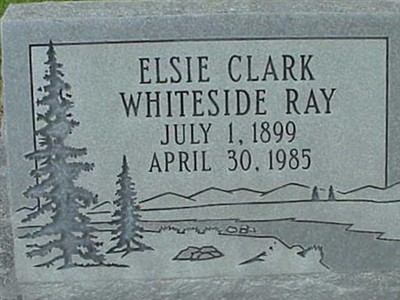 Elsie Clark Whiteside Ray on Sysoon
