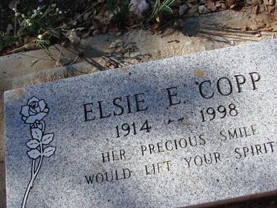 Elsie E Copp on Sysoon