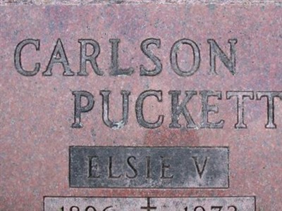 Elsie V. Erickson Carlson Puckett on Sysoon