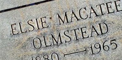 Elsie Macatee Olmstead on Sysoon