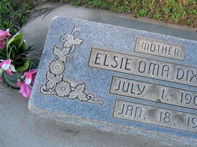 Elsie Oma Dixon on Sysoon