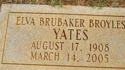 Elva Brubaker Broyles Yates on Sysoon