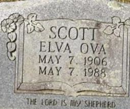 Elva Ova Gibbs Scott on Sysoon