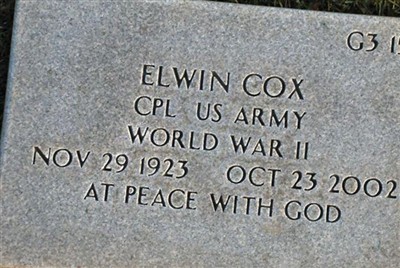 Elwin R. Cox on Sysoon