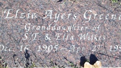 Elzie Ayers Greene on Sysoon