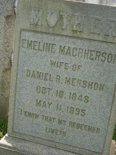 Emeline MacPherson Mershon on Sysoon