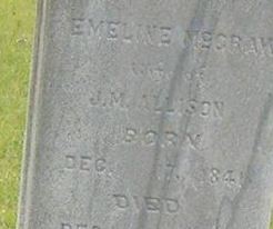 Emeline McCraw Allison on Sysoon
