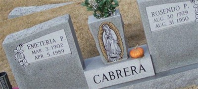 Emeteria P. Cabrera on Sysoon