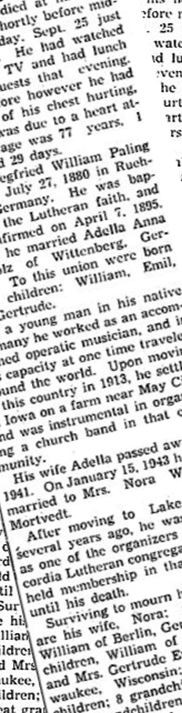 Emil Siegfried William Paling on Sysoon