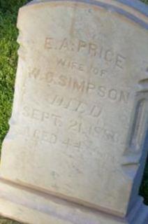 Emily Agnes Price Simpson on Sysoon