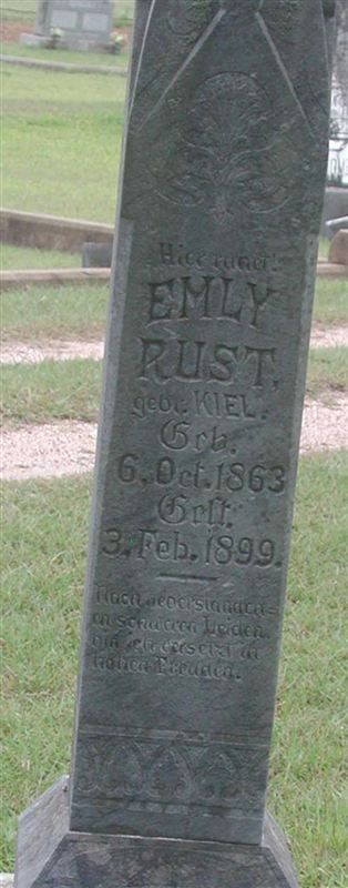 Emily Kiel Rust on Sysoon