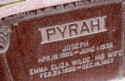 Emma Eliza Wilde Pyrah on Sysoon