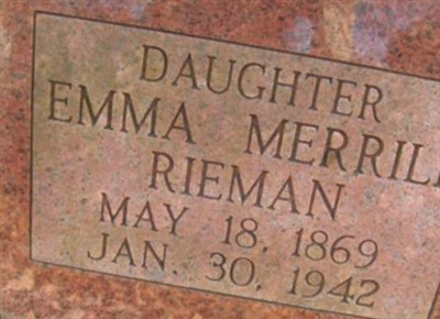 Emma Merrill Rieman on Sysoon