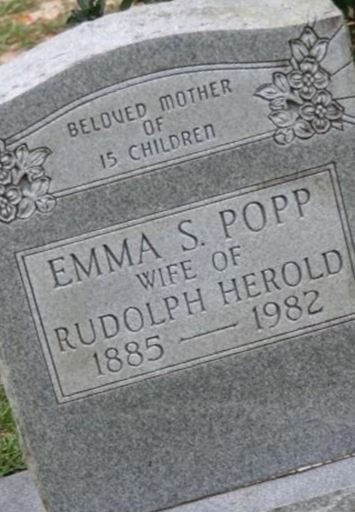 Emma S Popp Herold on Sysoon