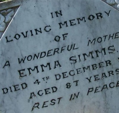 Emma Simms on Sysoon