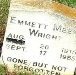 Emmett Meeks Wright on Sysoon