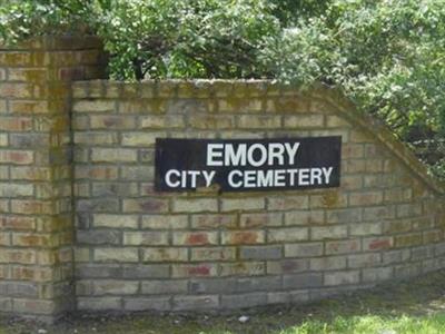 Emory City Cemetery on Sysoon