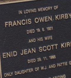 Enid Jean Scott Gunn Kirby on Sysoon